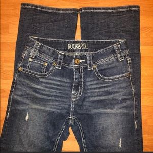 Rock & Roll Cowgirl mid rise boot cut jeans sz 26